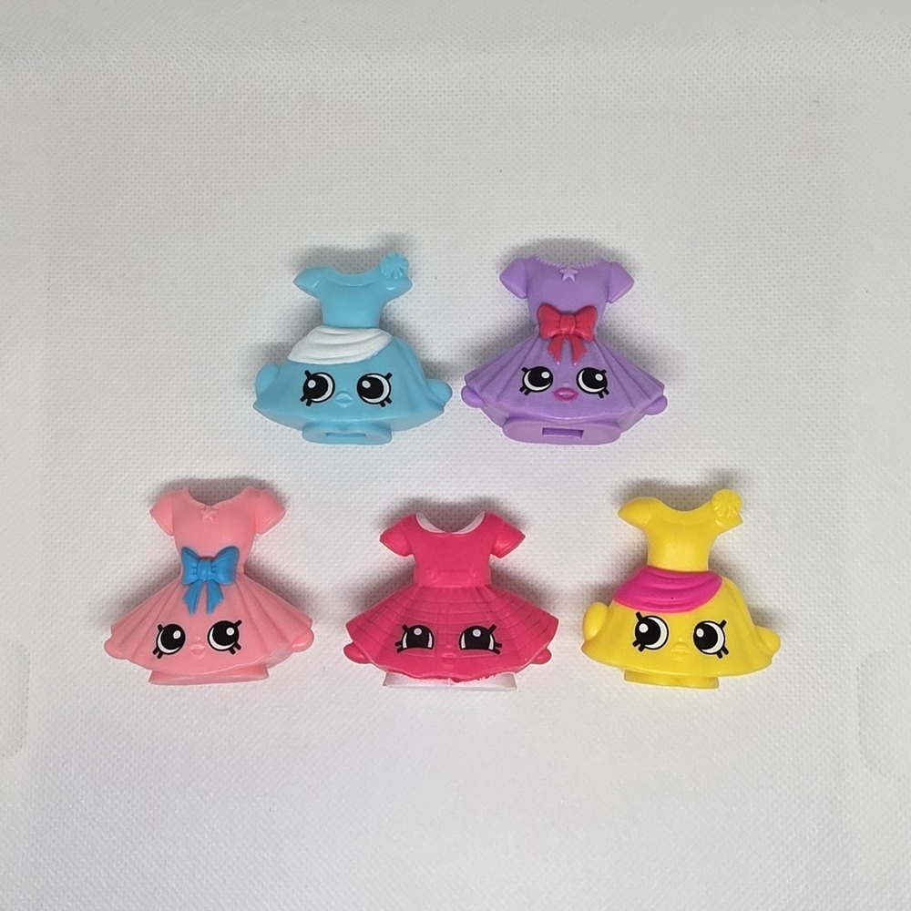 McDonalds Happy Meal Shopkins Dreses LOT 5 Different Styles